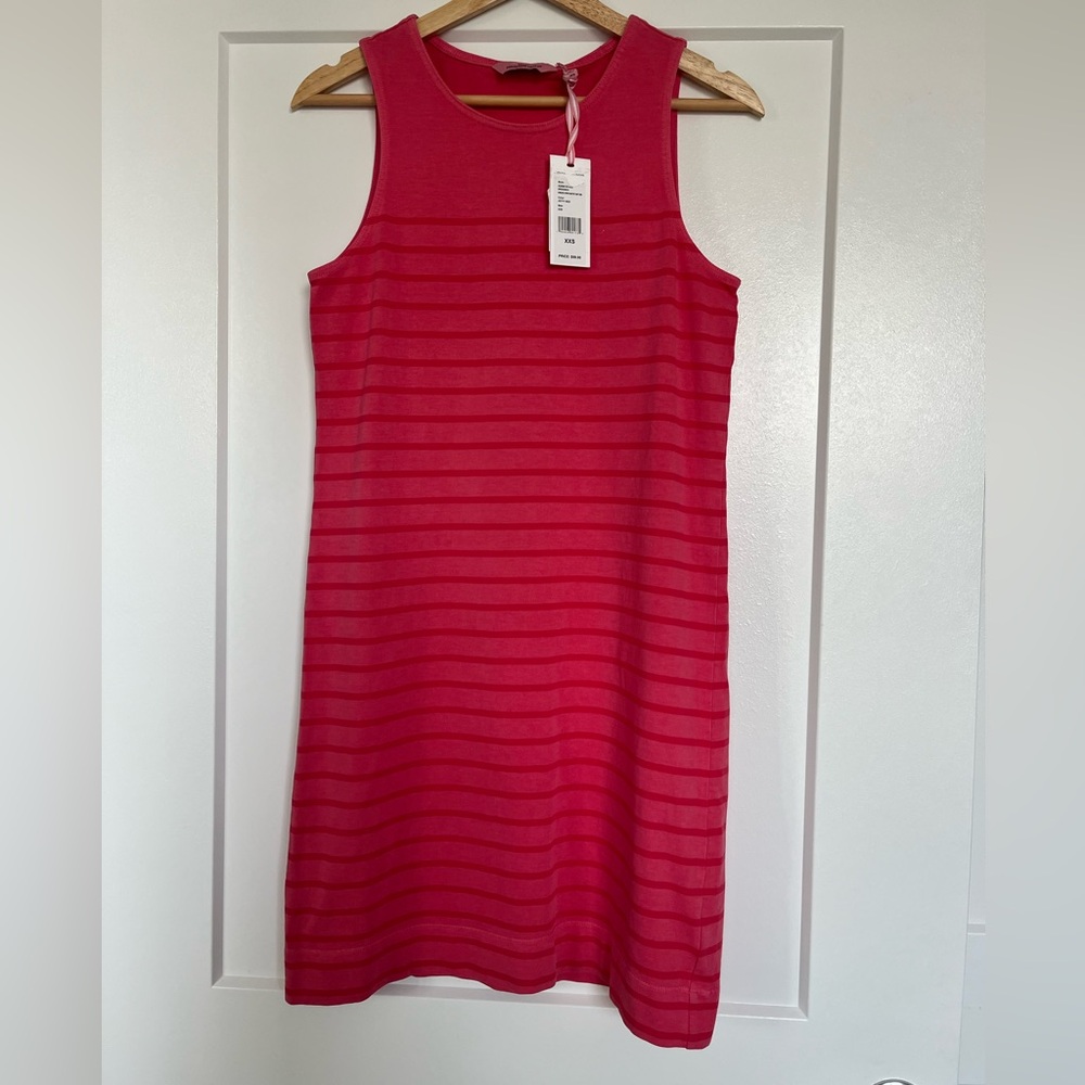 Vineyard Vines Jetty Red Striped Shift Dress NWT XXS Preppy Coastal Summer